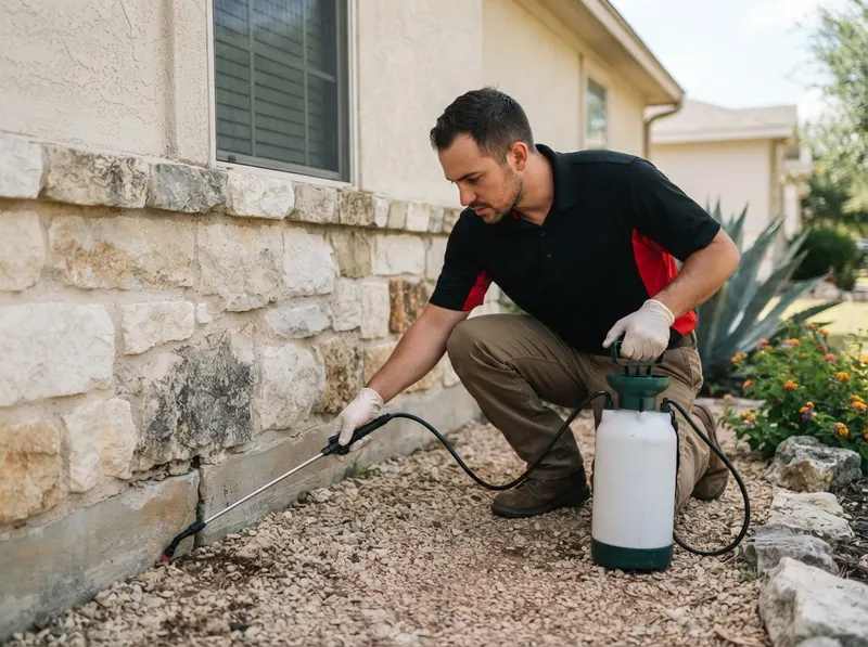 Striped Bark Scorpion Exclusion and Microencapsulated Barrier in San Antonio, TX